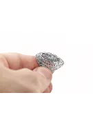 Lira sterlină de argint 925 Zircon Inel Stil Vintage vrc090s